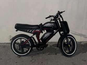 G-FORCE ZM Electric Bike Black 20” Fat Tire 48V 40Ah Dual Battery