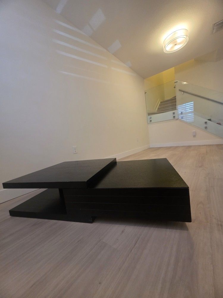 ✨ Solid Wood Coffee Table with 2 Storage Drawers – Stylish & Functional ✨
