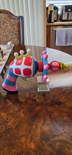 Killer Klowns From Outer Space Cotton Candy Gun  LED Lights Spinning Motion / Collectible / Cosplay / Memorabilia / 80s Movie / Replica / Prop