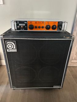 Orange OB1-500 Bass Head & Ampeg 4x10 Cabinet