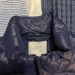 Women’s Navy Blue Puffer Vest XL