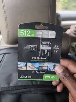 PNY 512GB PRO ELITE PRIME micro sdxc flash card