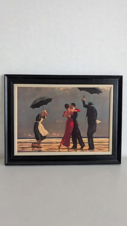 Framed "The Singing Butler" Art Print — Jack Vettriano, Black Frame