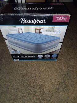 Beautyrest full size 12" blow up mattress