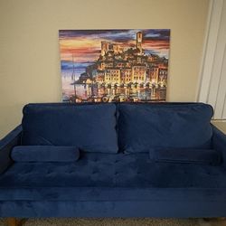 Couch amd picture frame