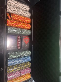Poker Chip Set in Hard Case
