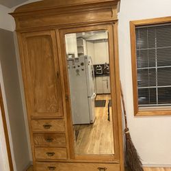 Antique Mirrored Cabinet 