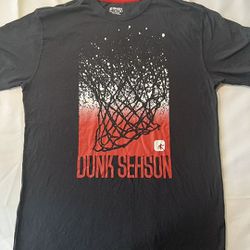 AND1 BASKETBALL Dunk Season Black and Red/White Men's T - Shirt Size Large NWOT