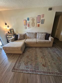 Living Spaces L-shaped couch