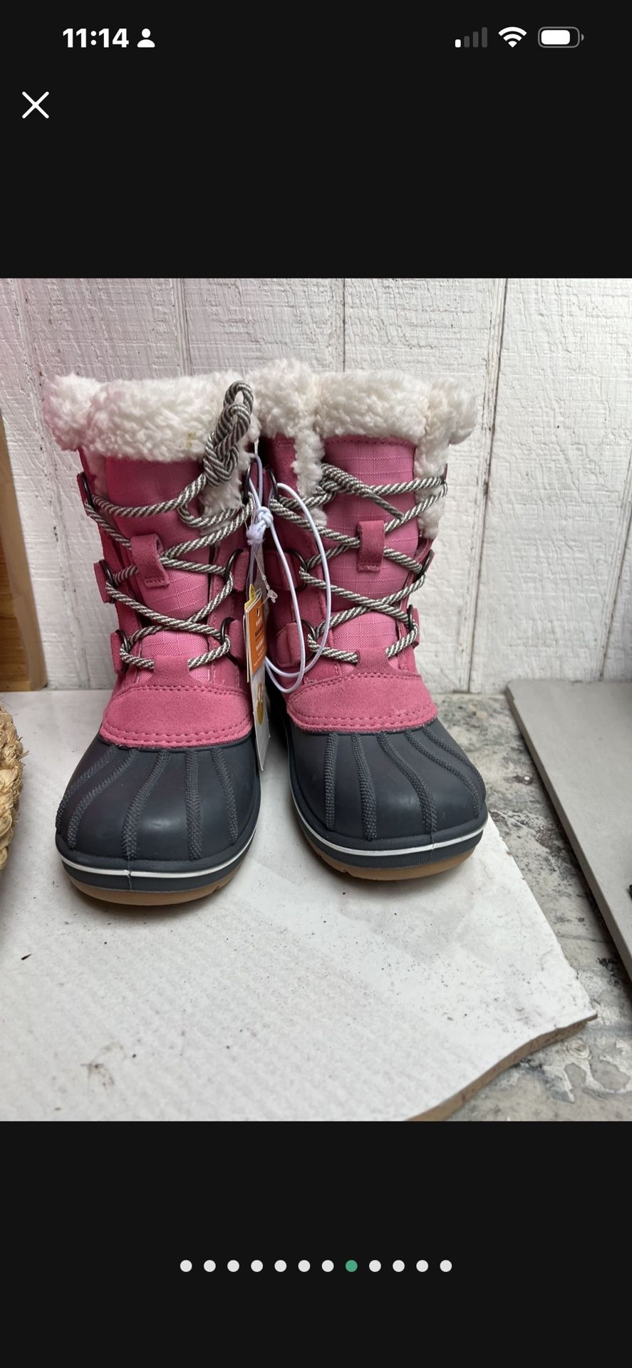 Snow. Boots. Of. Kids.   Size.   3.  Warmer.  Winter 