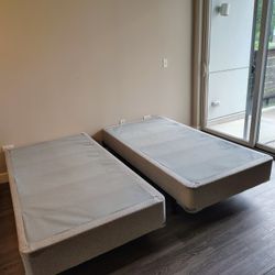 2 Twin Bed Frames Plus 2 Therapedic Box Springs