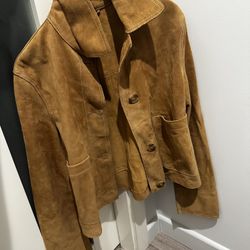 Brand New Zara Genuine Suede Leather Jacket
