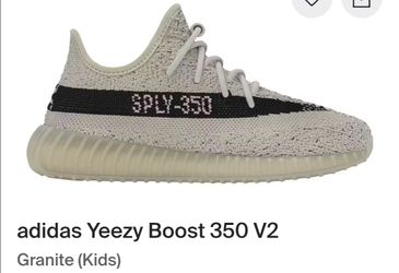 Kids toddler adidas Yeezy Boost 350 V2
Granit black size 9k 9 kids shoes zapatos de nino chico tamanio 9