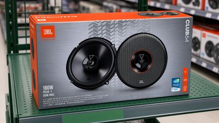 JBL Car Speakers 6.5 Inch 2-Way Coaxial Speaker System 180 Watts Club 64 Series Club64 Speakers