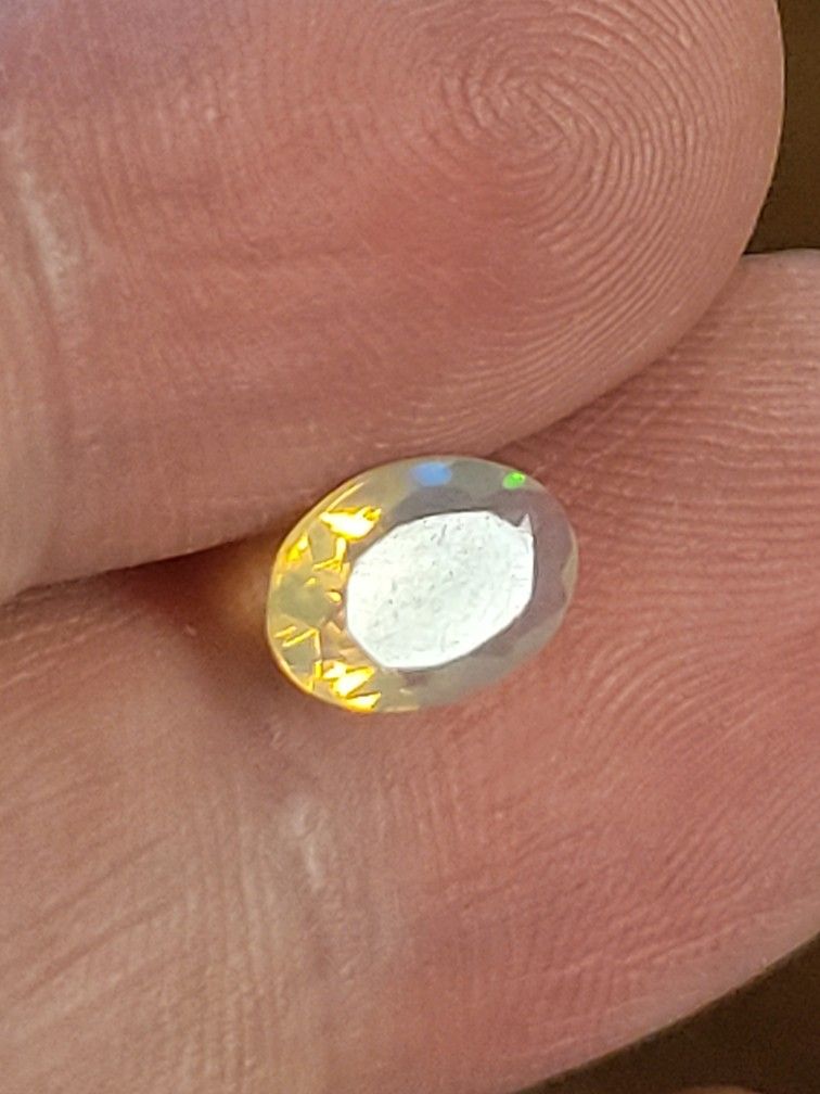 . 65ctw Natural Ethiopian Opal Gemstone Oval Cut
