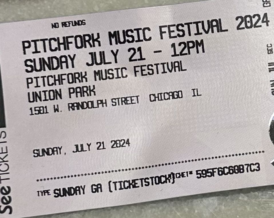 Pitchfork Music Festival Tickets For