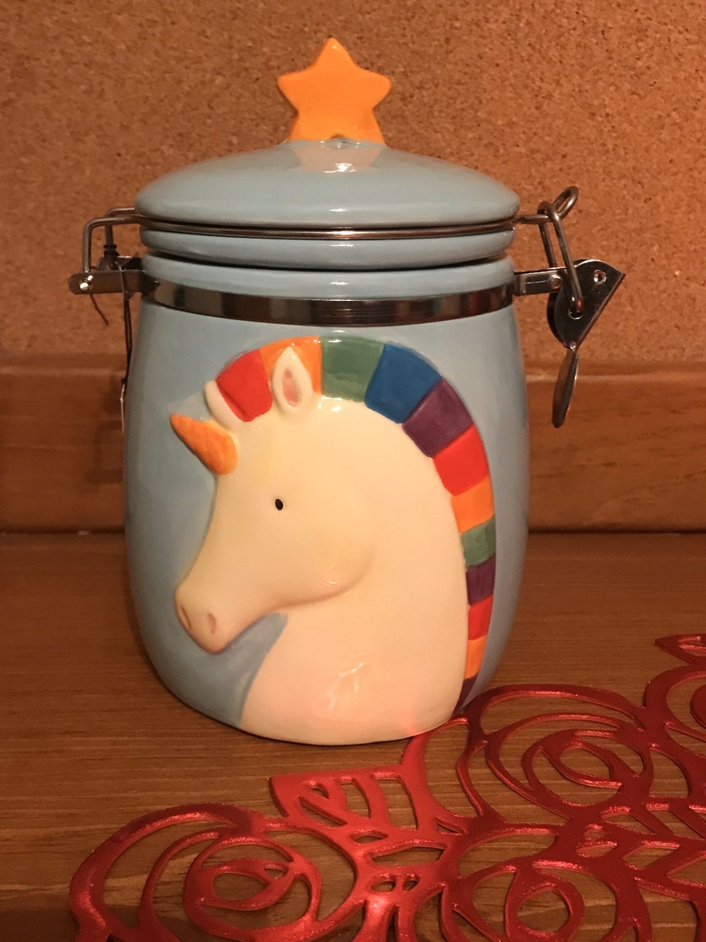 Magical Unicorn Hinged Jar