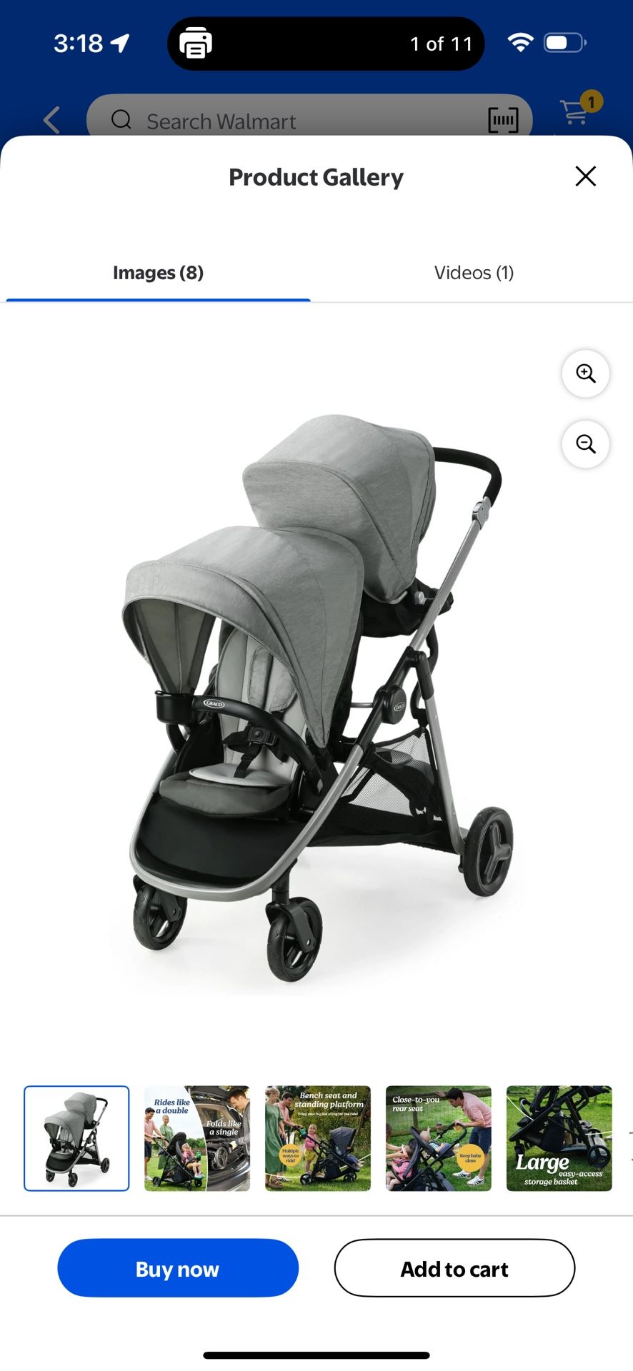 Greco Double Stroller