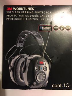 3m Worktunes/wireless hearing protector AM & FM & Bluetooth capability