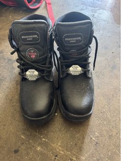Sketcher Steel Toe Boots with Memory Foam SZ 10