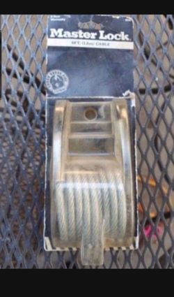 Heavy duty Master Lock 6 Foot Double Loop Cable Box Sb00