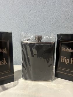 Hip Flask And Shot Glasses