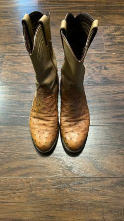 Justin Ostrich Boots 6.5D