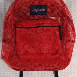 Jansport Red Mesh Backpack $10