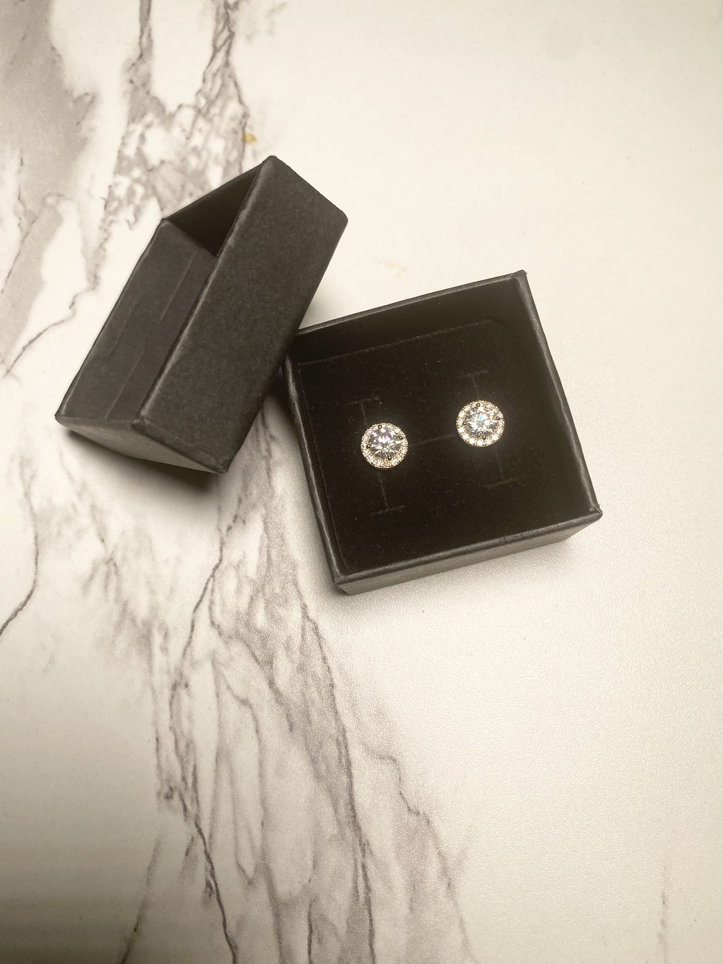 Moissanite Earrings 6.0 m.m