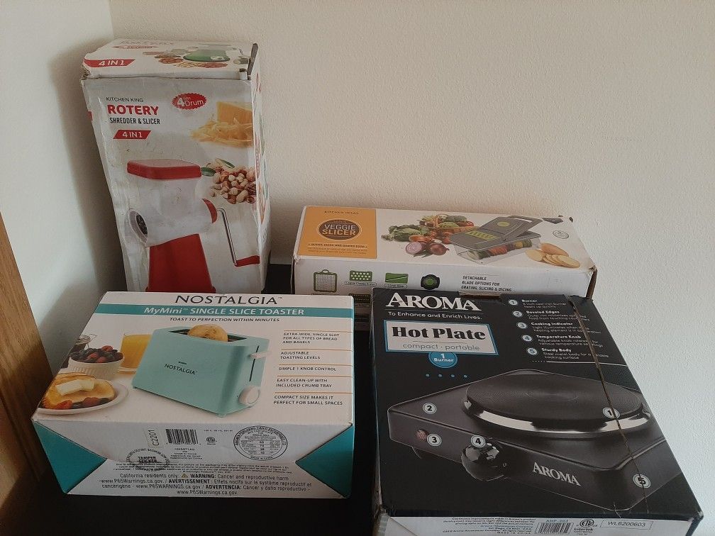 Hot Plate + Toaster + Slicer + Shredder