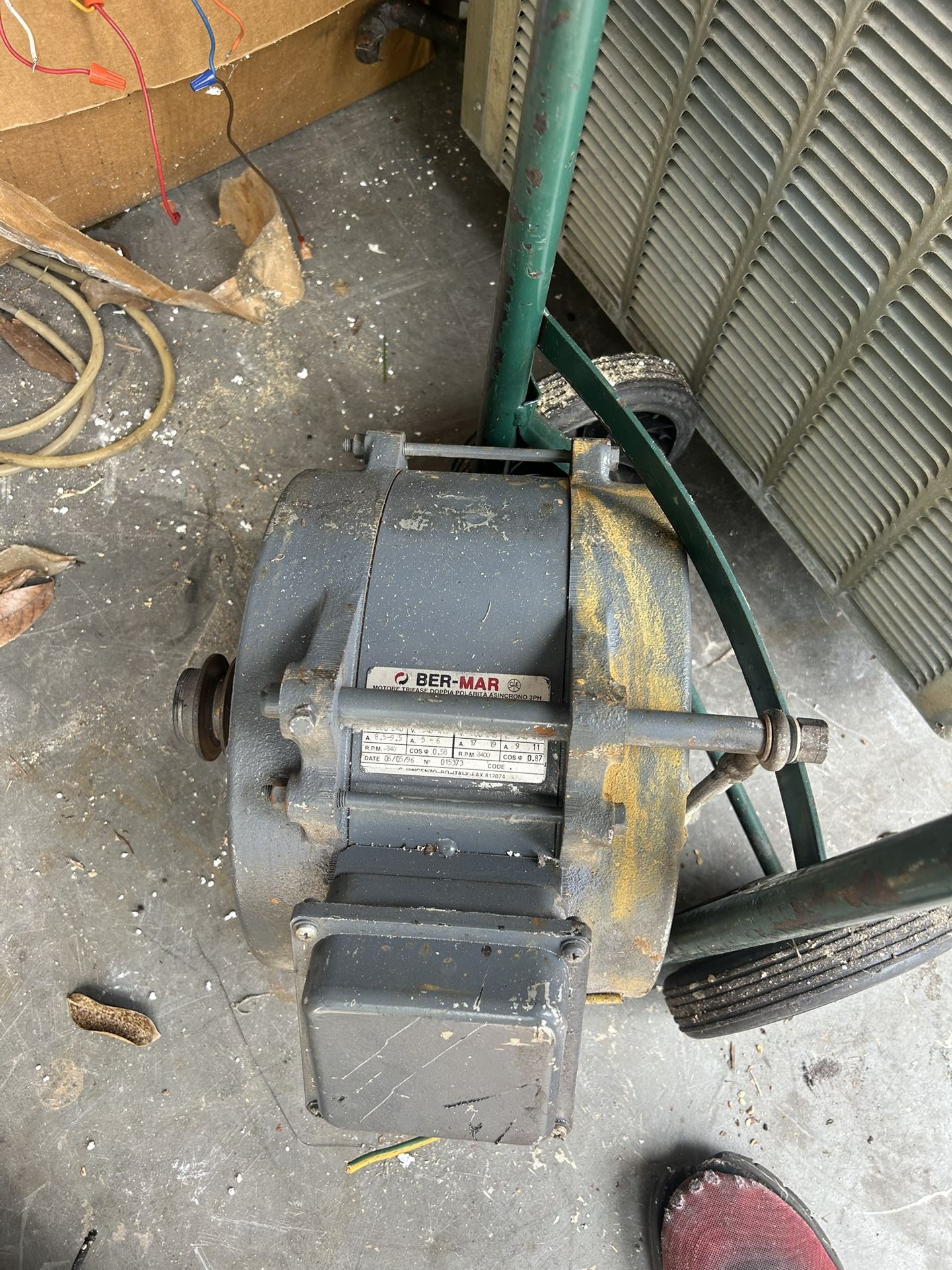 Ber-Mar Drive Motor.8hp 3hp