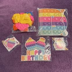 Pop It Birthday Party Supplies 