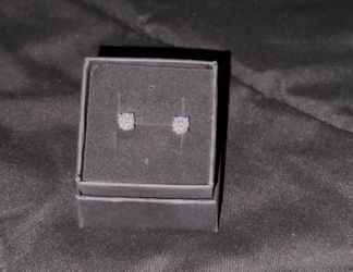 Moissanite stud earrings