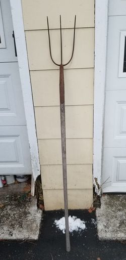 Vintage three prong hay pitch fork