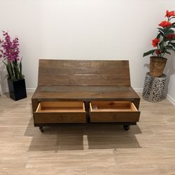 Rustic Coffee Table + Side Table Set