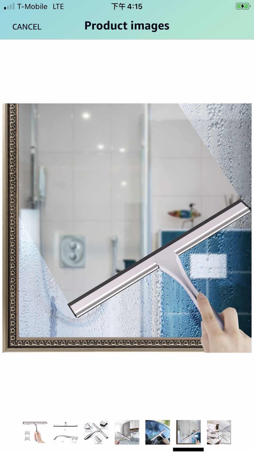 Blade window squeegee for shower door ，mirrors ，