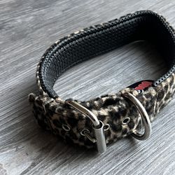 K-9 Dog Collar W/Jell Padding Size: 22" Jaguar Print