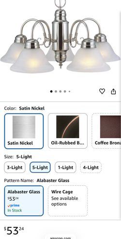 5- light Chandelier