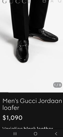 Gucci Jordaan Loafer Men's Black Leather