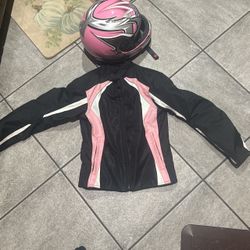 Motorcycle Jacket And Helmet