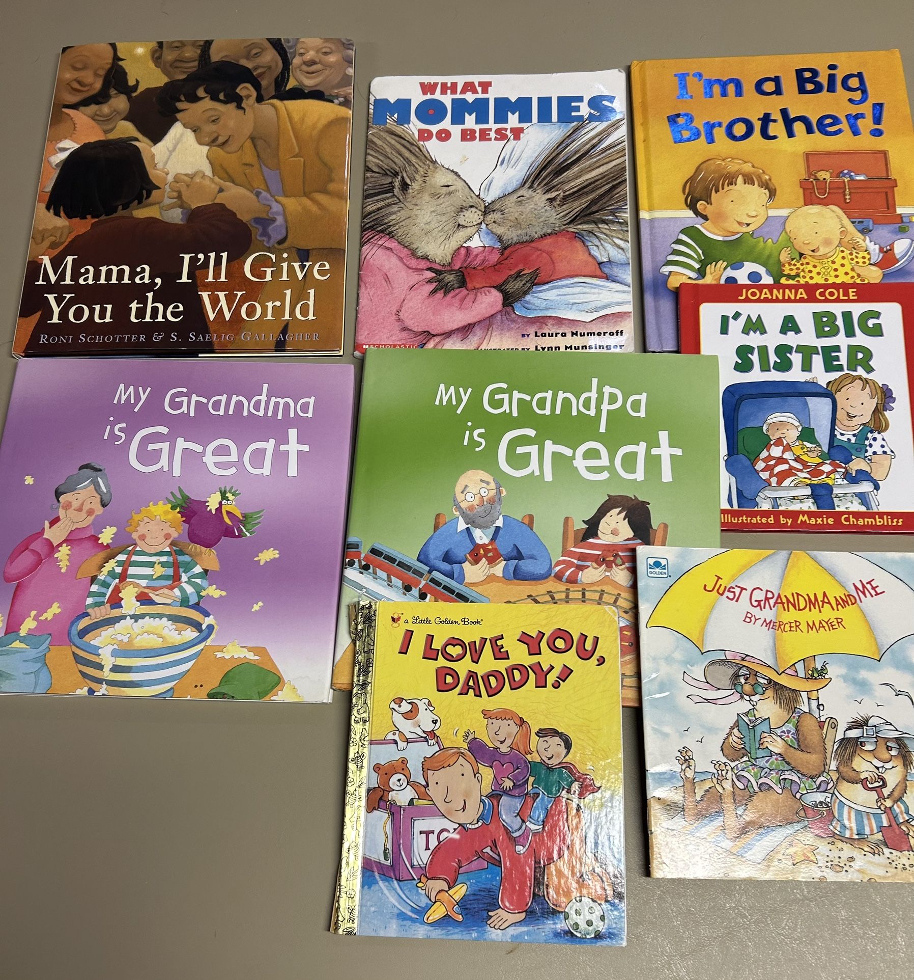 "Family" themed children's picture books lot of 8