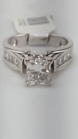 2.2 TCW SI1,H- I COLOR WHITE GOLD WEDDING RING