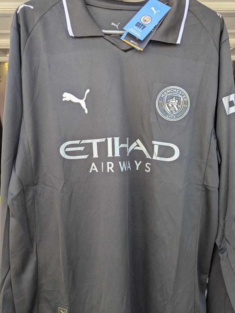 Manchester City Long sleeve Soccer Jersey