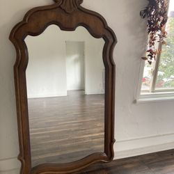 Real Carved Wood Mirror 