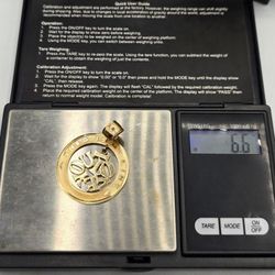 Solid 14kt Gold Love Pendant Dije De Amor Oro Solido 14kt