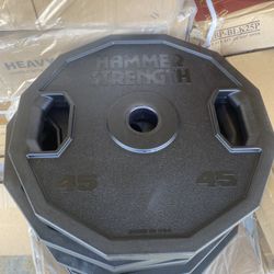 Hammer Strength 12 Sided 45 Lbs Pair 