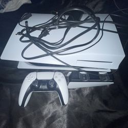 PS5 Disc with All Cords And Controller Plus Charging Dock 