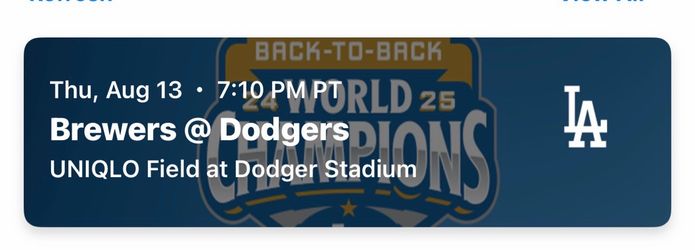 Dodgers tickets