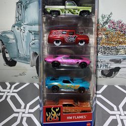 2024 Toy Hot Wheels Flames 5 Pack 