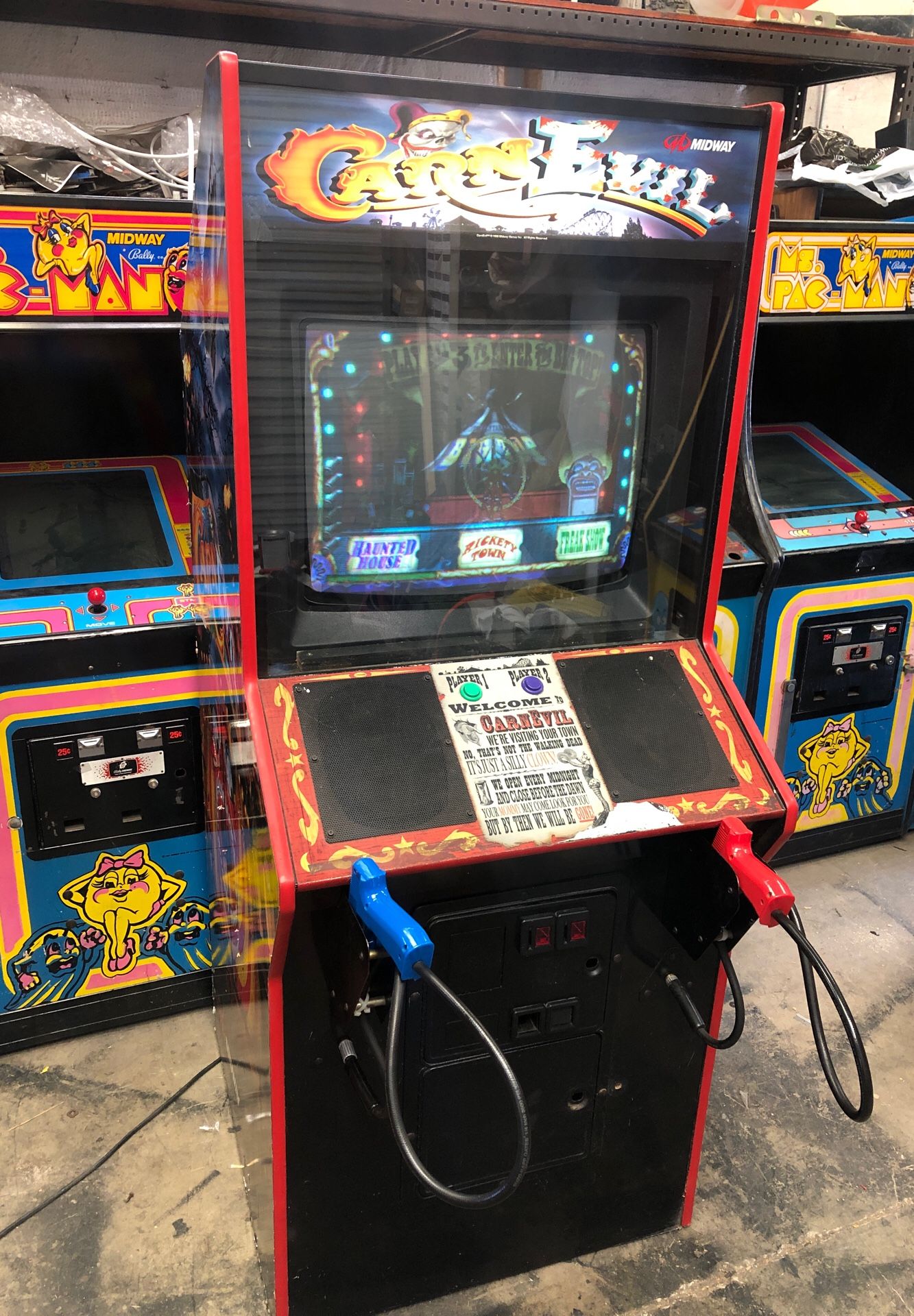 Midway CarnEvil arcade gun game for Sale in Lodi, CA - OfferUp